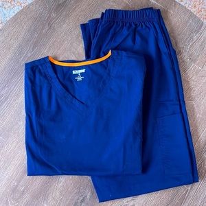 Navy Blue Scrub Set